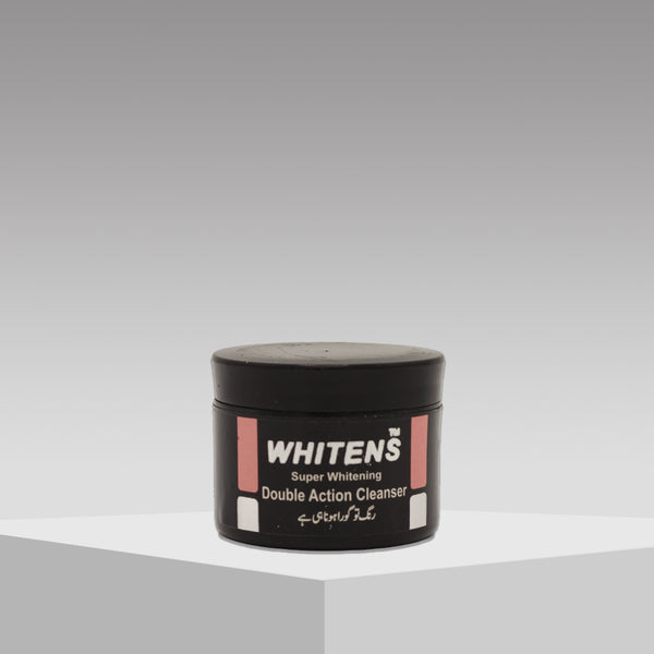 Double action cleanser on counter
