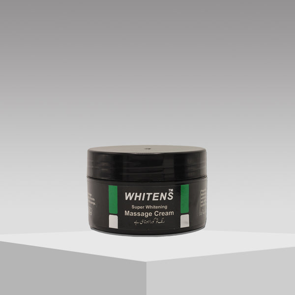 Applying face massage cream with gentle strokes