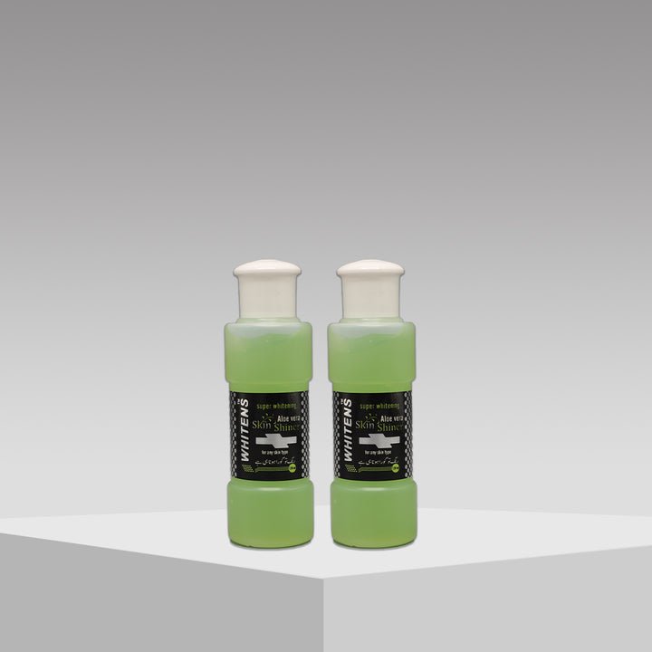 Super Whitening Aloe Vera Skin Shiner 2pcs set – brightening skincare with natural aloe